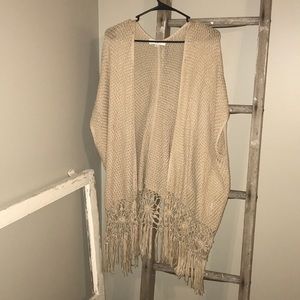 Love tree knit sweater/shawl/cardigan